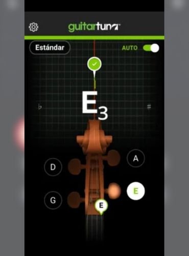 cuerda del violin afinada