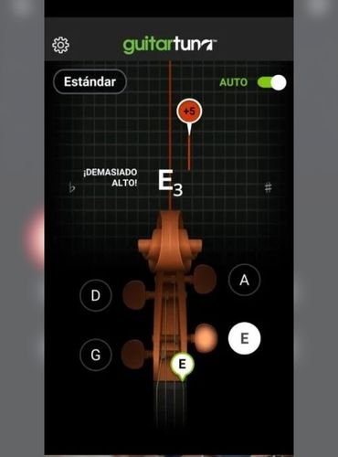 cuerda del violin muy alta