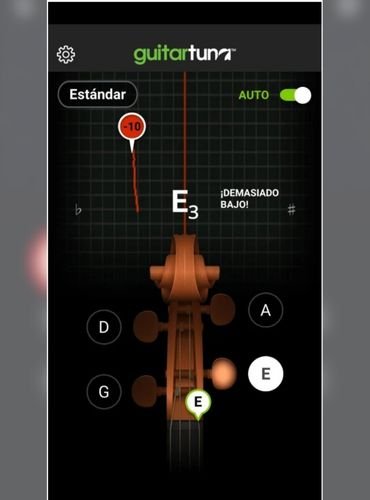 cuerda del violin desafinada baja
