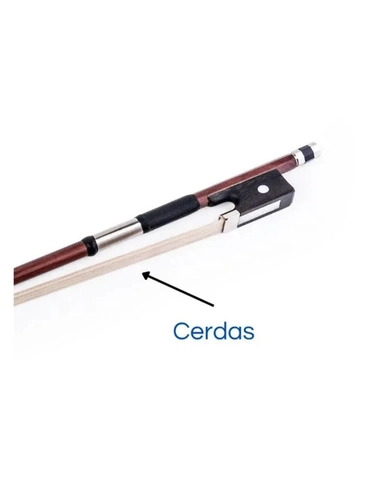 partes del violin cerdas