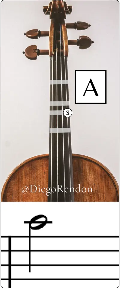 a 5 violin note
