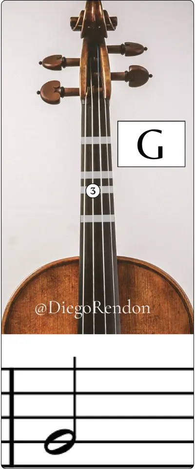 G 4 violin note