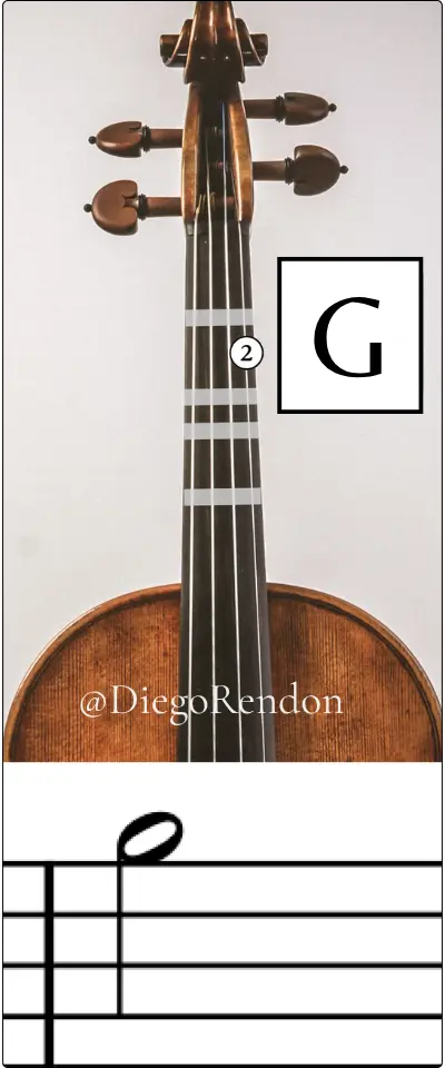 g 5 violin note
