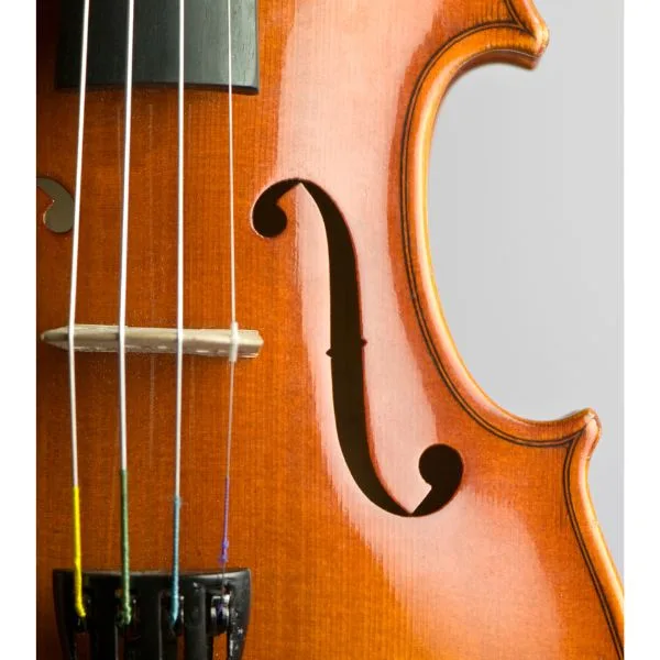 Imagen mostrando las efes del violín