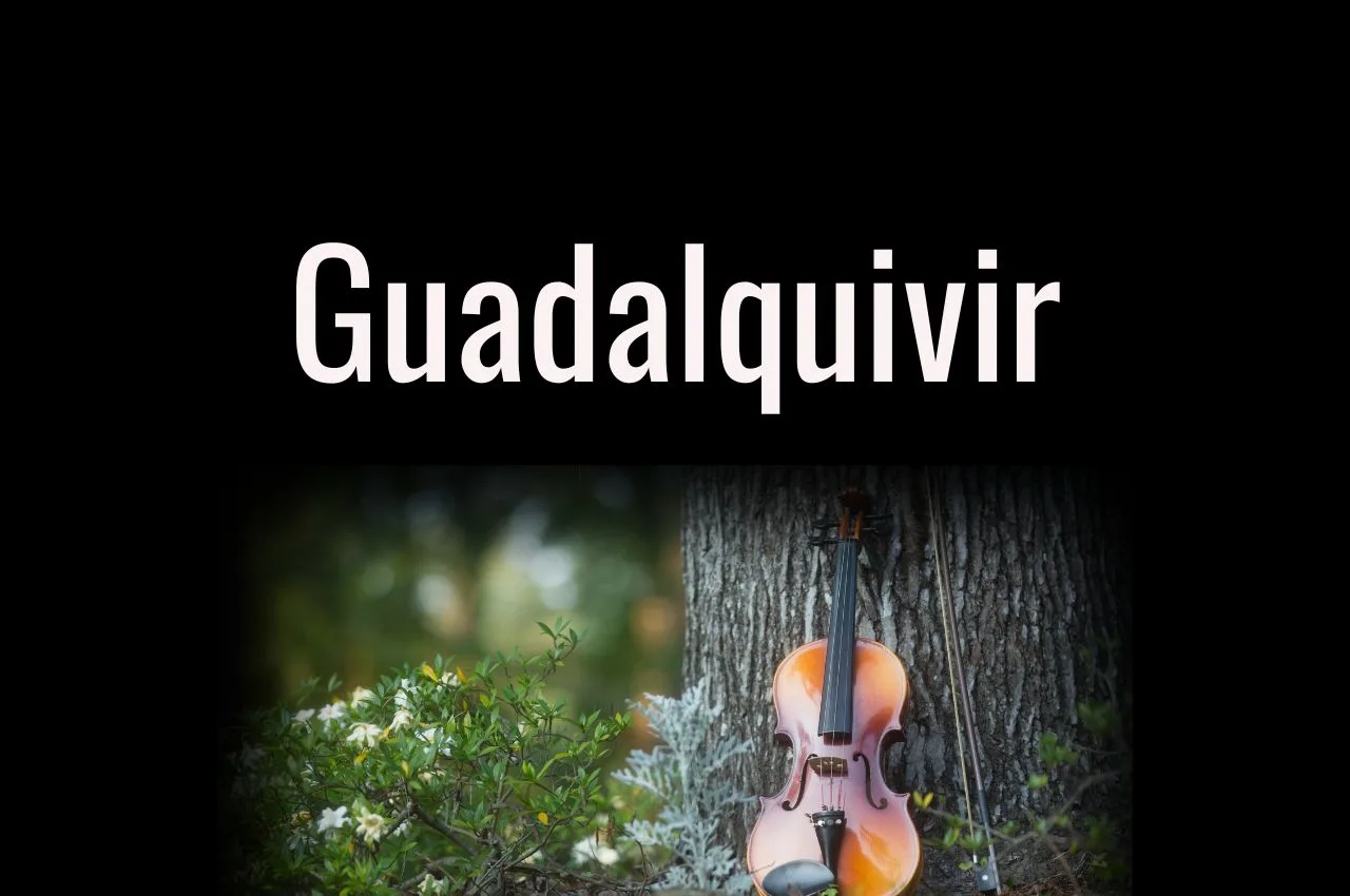 Notas y acordes de violín para Guadalquivir